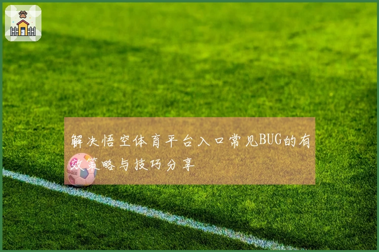 解决悟空体育平台入口常见BUG的有效策略与技巧分享